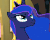 Size: 603x488 | Tagged: safe, screencap, princess luna, alicorn, pony, do princesses dream of magic sheep, g4, animated, castle of the royal pony sisters, cropped, determined, female, gif, looking back, looking up, mare, solo, talking
