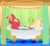 Size: 2982x2760 | Tagged: safe, artist:zoness, derpibooru exclusive, big macintosh, fluttershy, oc, oc:cellini, pegasus, pony, g4, bath, bathtub, claw foot bathtub, family, female, filly, floppy ears, high res, laughing, male, offspring, parent:big macintosh, parent:fluttershy, parents:fluttermac, puffy cheeks, ship:fluttermac, shipping, shower curtain, spitting, straight, wet mane