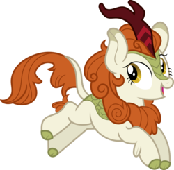 Size: 6621x6483 | Tagged: safe, artist:shootingstarsentry, autumn blaze, kirin, g4, sounds of silence, absurd resolution, female, open mouth, simple background, smiling, solo, transparent background, vector