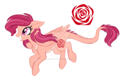 Size: 1024x683 | Tagged: safe, artist:azure-art-wave, oc, oc only, oc:ruby rose, dracony, hybrid, deviantart watermark, female, interspecies offspring, magical lesbian spawn, offspring, offspring's offspring, parent:oc:ember, parent:oc:jasper, parents:jember, parents:oc x oc, simple background, solo, transparent background, watermark