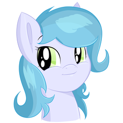 Size: 2750x2750 | Tagged: safe, artist:pagecartoons, oc, oc only, unnamed oc, pony, bust, female, happy, high res, mare, simple background, smiling, solo, white background