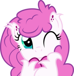 Size: 4000x4059 | Tagged: safe, artist:fuzzybrushy, oc, oc only, oc:sugar flick, earth pony, pony, female, fluffy, inkscape, mare, show accurate, simple background, smiling, solo, transparent background, unshorn fetlocks, vector