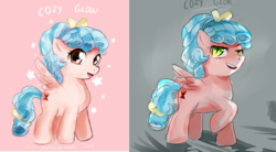 Size: 2000x1100 | Tagged: safe, artist:edline02, cozy glow, pegasus, pony, g4, season 8, cozy glow is best facemaker, crazy glow, foal, pure concentrated unfiltered evil of the utmost potency