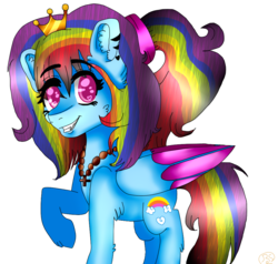 Size: 1002x954 | Tagged: safe, oc, oc only, pegasus, pony, crown, jewelry, regalia, simple background, white background