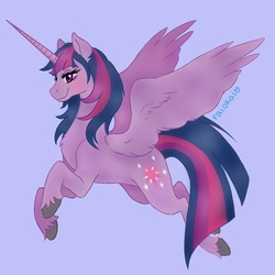 Size: 894x894 | Tagged: safe, artist:raiokai, twilight sparkle, alicorn, pony, g4, female, mare, simple background, solo, twilight sparkle (alicorn)