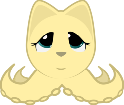 Size: 2029x1731 | Tagged: safe, artist:cinderfall, fluttershy, original species, squidpony, g4, cat ears, female, request, simple background, solo, transparent background, vector