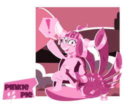 Size: 842x700 | Tagged: safe, artist:jodi sli, pinkie pie, earth pony, pony, g4, yakity-sax, clothes, cutie mark, female, helmet, honorary yak horns, horned helmet, jewelry, looking at you, mare, necklace, open mouth, raised hoof, rock, simple background, smiling, solo, viking helmet, wide eyes, yovidaphone