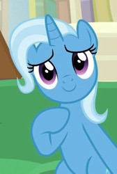 Size: 481x714 | Tagged: safe, screencap, trixie, pony, unicorn, g4, road to friendship, belly, cropped, cute, diatrixes, female, mare, solo, starlight's office