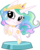 Size: 2617x3242 | Tagged: safe, artist:phucknuckl, budge studios, princess celestia, alicorn, pony, g4, my little pony pocket ponies, cute, cutelestia, daaaaaaaaaaaw, female, high res, mare, rearing, simple background, smiling, solo, transparent background