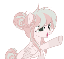 Size: 1024x959 | Tagged: safe, artist:mintoria, oc, oc only, oc:rosemary, pegasus, pony, female, mare, simple background, solo, transparent background