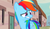 Size: 1888x1080 | Tagged: safe, screencap, rainbow dash, pony, g4, the cutie map, confused, female, gritted teeth, insulted, looking down, mare, our town, raised eyebrow, solo