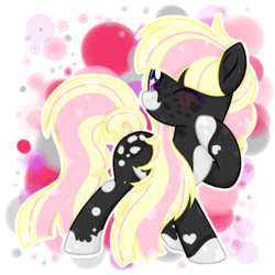Size: 1200x1200 | Tagged: safe, artist:xxmelody-scribblexx, oc, oc only, earth pony, pony, female, mare, one eye closed, simple background, solo, transparent background, wink