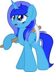 Size: 3000x4000 | Tagged: safe, artist:avastin4, artist:fuzzybrushy, oc, oc only, oc:spacelight, pony, unicorn, female, mare, pickaxe, simple background, solo, transparent background, vector