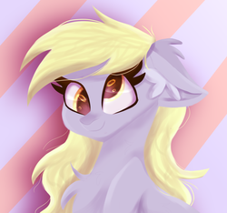 Size: 4000x3744 | Tagged: safe, artist:tizhonolulu, derpy hooves, pony, g4, cute, derpabetes, female, painting, smiling, solo