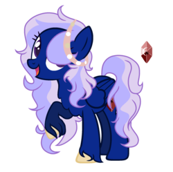 Size: 1024x1021 | Tagged: safe, artist:k3elliebear, oc, oc only, oc:lunar jewel, pegasus, pony, female, mare, simple background, solo, transparent background