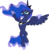 Size: 8478x8601 | Tagged: safe, artist:fruft, princess luna, alicorn, pony, g4, luna eclipsed, my little pony: friendship is magic, season 2, absurd resolution, female, flying, hoof shoes, looking up, serious, simple background, solo, spread wings, transparent background, vector, wings