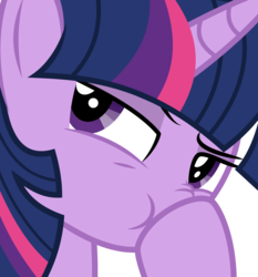Size: 5000x5373 | Tagged: safe, artist:memely, twilight sparkle, pony, g4, absurd resolution, boop, close-up, female, looking at you, mare, nose wrinkle, self-boop, simple background, smug, solo, the boopening, transparent background, vector