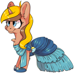 Size: 4032x4003 | Tagged: safe, artist:cutepencilcase, oc, oc only, pony, unicorn, absurd resolution, clothes, cute, dress, female, mare, simple background, solo, transparent background