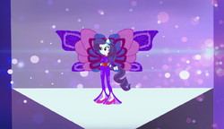 Size: 1732x996 | Tagged: safe, artist:selenaede, artist:user15432, rarity, fairy, human, equestria girls, g4, base used, clothes, crossover, ear piercing, earring, fairy wings, fairyized, flower, hairpin, hasbro, hasbro studios, high heels, humanized, jewelry, onyrix, piercing, ponied up, rainbow s.r.l, rose, shoes, solo, transformation, winged humanization, wings, winx club, winxified, world of winx