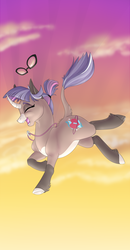 Size: 1728x3312 | Tagged: safe, artist:mythpony, oc, oc only, oc:curious keys, pony, unicorn, curved horn, falling, female, glasses, horn, mare, solo