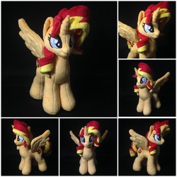 Size: 2000x2000 | Tagged: safe, artist:burgunzik, sunset shimmer, alicorn, pony, g4, alicornified, high res, irl, photo, plushie, race swap, shimmercorn, solo