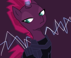 Size: 840x686 | Tagged: safe, artist:master_0130, tempest shadow, pony, unicorn, g4, armor, broken horn, female, horn, mare, solo