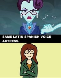 Size: 794x1007 | Tagged: safe, principal abacus cinch, human, equestria girls, g4, my little pony equestria girls: friendship games, daria, exploitable meme, latin american, laura torres, meme, same voice actor