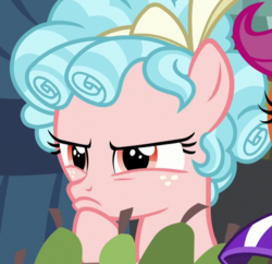 Size: 632x612 | Tagged: safe, screencap, cozy glow, pegasus, pony, g4, marks for effort, cozy glow is best facemaker, cozy glow is not amused, cozybetes, cropped, cute, female, filly, foal, pure concentrated unfiltered evil of the utmost potency, solo, thinking