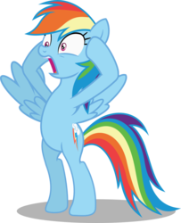 Size: 1464x1800 | Tagged: safe, artist:seahawk270, rainbow dash, pegasus, pony, g4, grannies gone wild, belly, bipedal, featureless crotch, female, simple background, solo, standing on two hooves, standing up, transparent background, vector, wings
