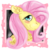 Size: 3000x3000 | Tagged: safe, artist:euspuche, fluttershy, pony, g4, blushing, bust, female, high res, looking at you, portrait, simple background, smiling, solo, transparent background