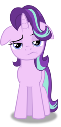 Size: 598x1250 | Tagged: safe, artist:spellboundcanvas, starlight glimmer, pony, g4, the parent map, female, floppy ears, raised eyebrow, simple background, solo, transparent background, unamused, vector