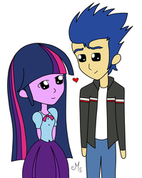 Size: 2336x2935 | Tagged: safe, artist:miriamsparklemlp, flash sentry, twilight sparkle, equestria girls, g4, my little pony equestria girls, female, high res, looking at each other, male, ship:flashlight, shipping, straight