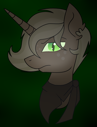 Size: 1024x1334 | Tagged: safe, artist:cupcake2424, oc, oc only, oc:candy apple, changeling, hidden eyes, solo