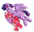 Size: 1641x1545 | Tagged: safe, artist:anibaruthecat, twilight sparkle, oc, oc only, oc:duskshine, oc:valentine, alicorn, pegasus, pony, g4, alicorn oc, alternate cutie mark, dusk shine, rule 63, simple background, transparent background