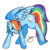 Size: 500x500 | Tagged: safe, artist:dingo-blue, rainbow dash, pony, g4, female, simple background, solo, transparent background