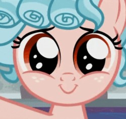Size: 713x677 | Tagged: safe, screencap, cozy glow, pony, g4, school raze, cozy glow is best facemaker, cozybetes, cute, female, filly, foal, freckles, smiling