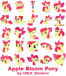 Size: 364x418 | Tagged: safe, artist:mlpcreativelab, apple bloom, earth pony, pony, equestria girls, g4, simple background, telegram sticker, white background