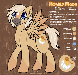 Size: 1195x1147 | Tagged: safe, artist:felisrandomis, oc, oc only, oc:honeymoon, pegasus, pony, commission, reference sheet, solo