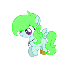 Size: 1024x1024 | Tagged: safe, artist:k3elliebear, oc, oc only, oc:lily seed, pegasus, pony, female, filly, simple background, solo, transparent background