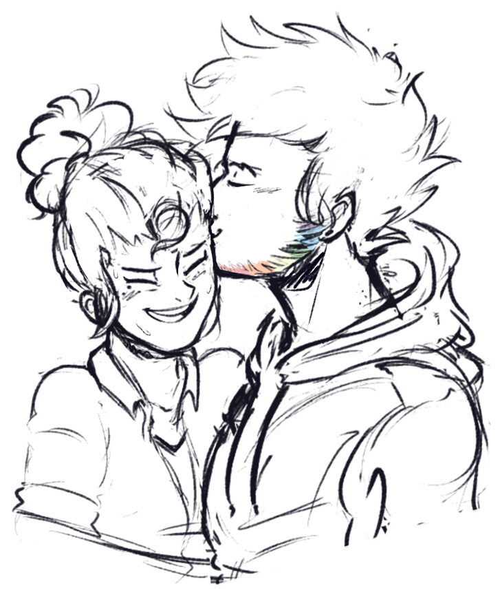 #1819654 - safe, artist:nolycs, applejack, rainbow dash, human ...