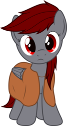 Size: 2424x4533 | Tagged: safe, artist:waveywaves, oc, oc only, oc:asperitas, pegasus, pony, clothes, female, filly, simple background, solo, transparent background