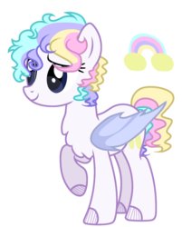 Size: 1024x1271 | Tagged: safe, artist:k3elliebear, oc, oc only, oc:rainbow beats, bat pony, pony, female, mare, simple background, solo, transparent background