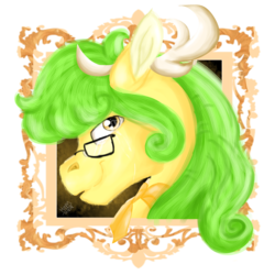 Size: 3000x3000 | Tagged: safe, artist:euspuche, oc, oc only, oc:ananá, deer, deer pony, original species, bust, crying, glasses, high res, looking at you, portrait, raba-pony, realistic, simple background, solo, transparent background