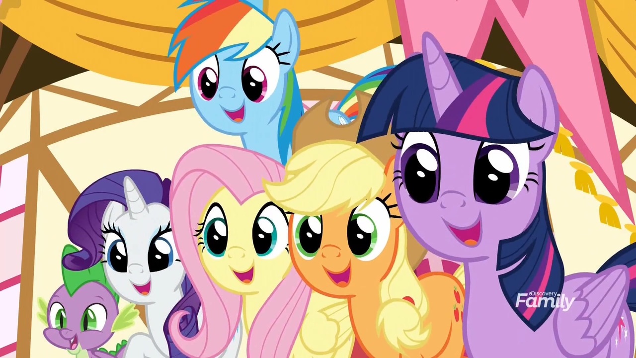 #1819868 - safe, screencap, applejack, fluttershy, rainbow dash, rarity ...