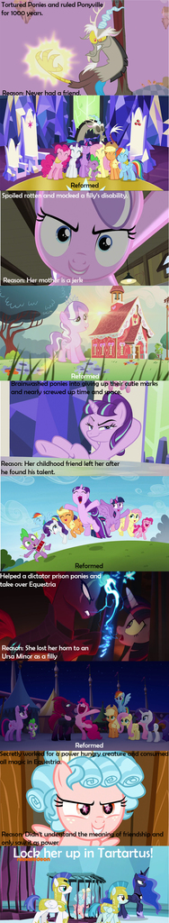 #1819875 - safe, edit, screencap, applejack, cozy glow, diamond tiara ...