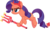 Size: 9088x5327 | Tagged: safe, artist:fruft, rarity, pony, unicorn, g4, the saddle row review, absurd resolution, annoyed, conscience, devil horns, devil rarity, fake horns, female, mare, pitchfork, shoulder devil, simple background, solo, transparent background, vector