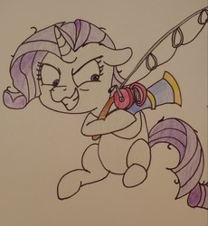 Size: 2143x2333 | Tagged: safe, artist:iffoundreturntorarity, mean rarity, g4, my little pony: friendship is magic, the mean 6, clone, colored pencil drawing, greedity, high res, traditional art