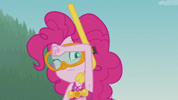 Size: 1280x720 | Tagged: safe, screencap, pinkie pie, equestria girls, g4, my little pony equestria girls: better together, unsolved selfie mysteries, animated, armpits, clothes, cute, diapinkes, female, foiled again, solo, sound, swimsuit, webm
