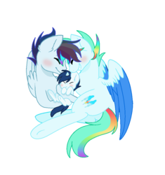 Size: 848x904 | Tagged: dead source, safe, artist:rainbows-skies, oc, oc only, oc:blaze storm, oc:bright storm, oc:water star, alicorn, pegasus, pony, baby, baby pony, gay, magical gay spawn, male, offspring, offspring's offspring, parent:rainbow dash, parent:soarin', parents:soarindash, shipping, simple background, stallion, transparent background