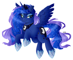 Size: 1024x848 | Tagged: safe, artist:sk-ree, princess luna, alicorn, pony, g4, female, mare, simple background, smiling, solo, transparent background